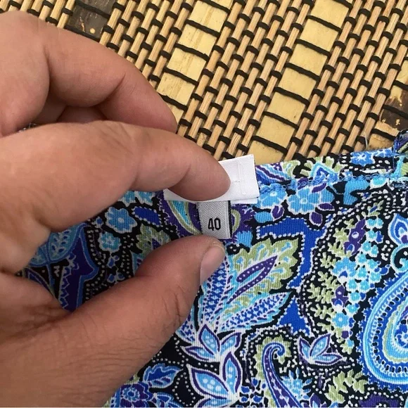 LASCANA Women's Strappy Back Paisley Dress Size 8 Feminine Preppy Sundress - Picture 8 of 12